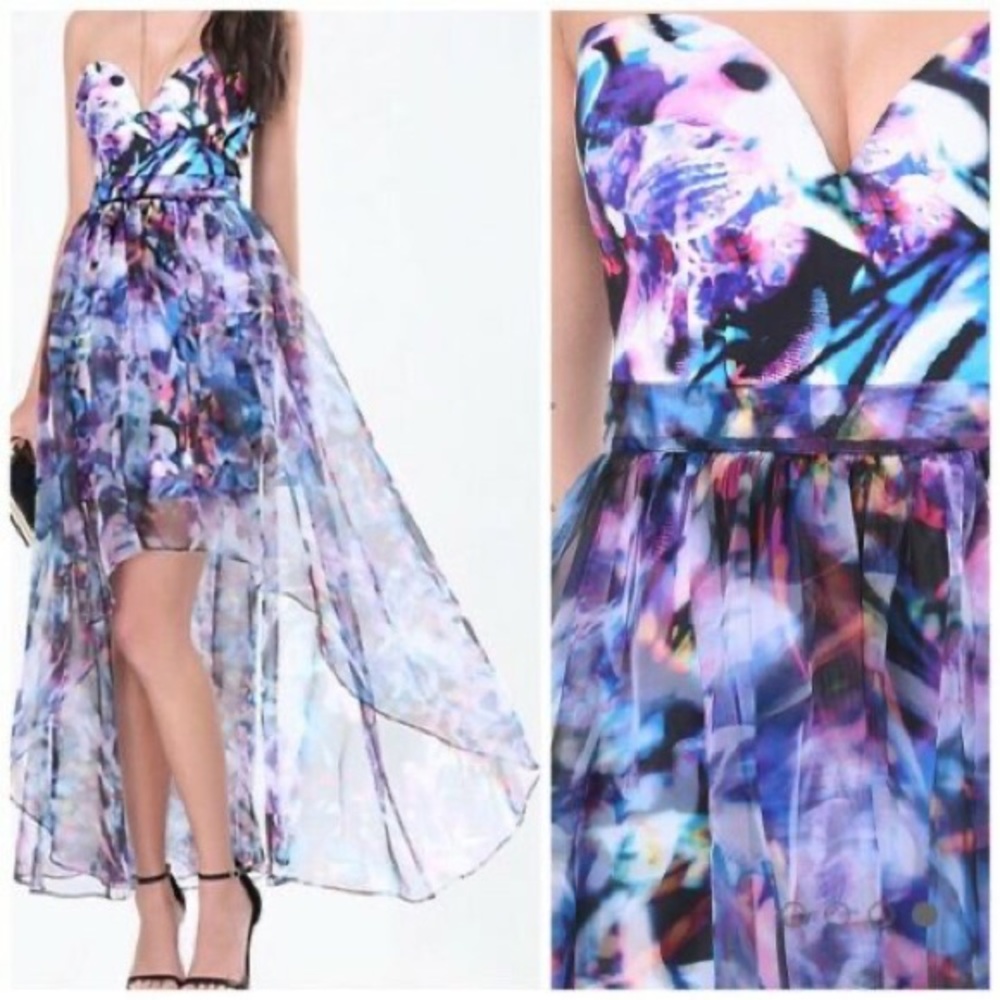 BEBE hi-lo organza 2 piece maxi -BRAND NEW w/ Tags